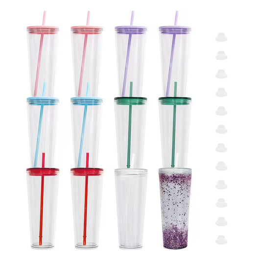 24oz. Custom Acrylic Snow Globe Cup